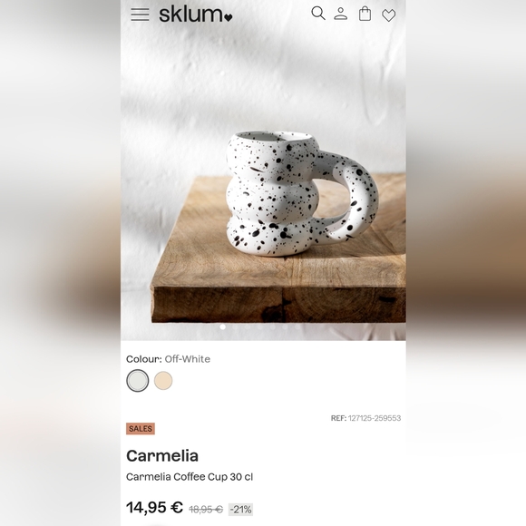 Sklum Carmelia Coffee/Tea Mug - Picture 3 of 3